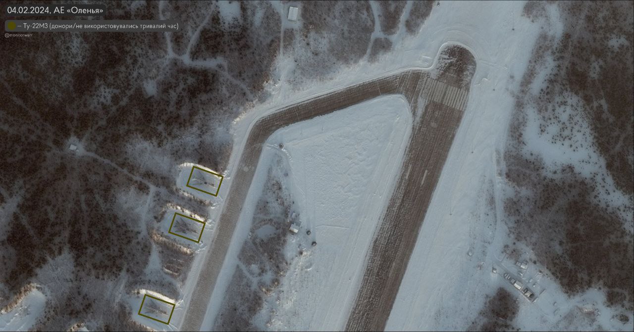 Як виглядає російський аеродром Оленья, з якого злітають літаки з ракетами бомбити Україну